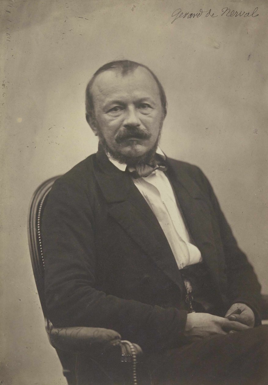 Portræt af Gerard de Nerval 1808-1855, 1854. af Adrien Tournachon