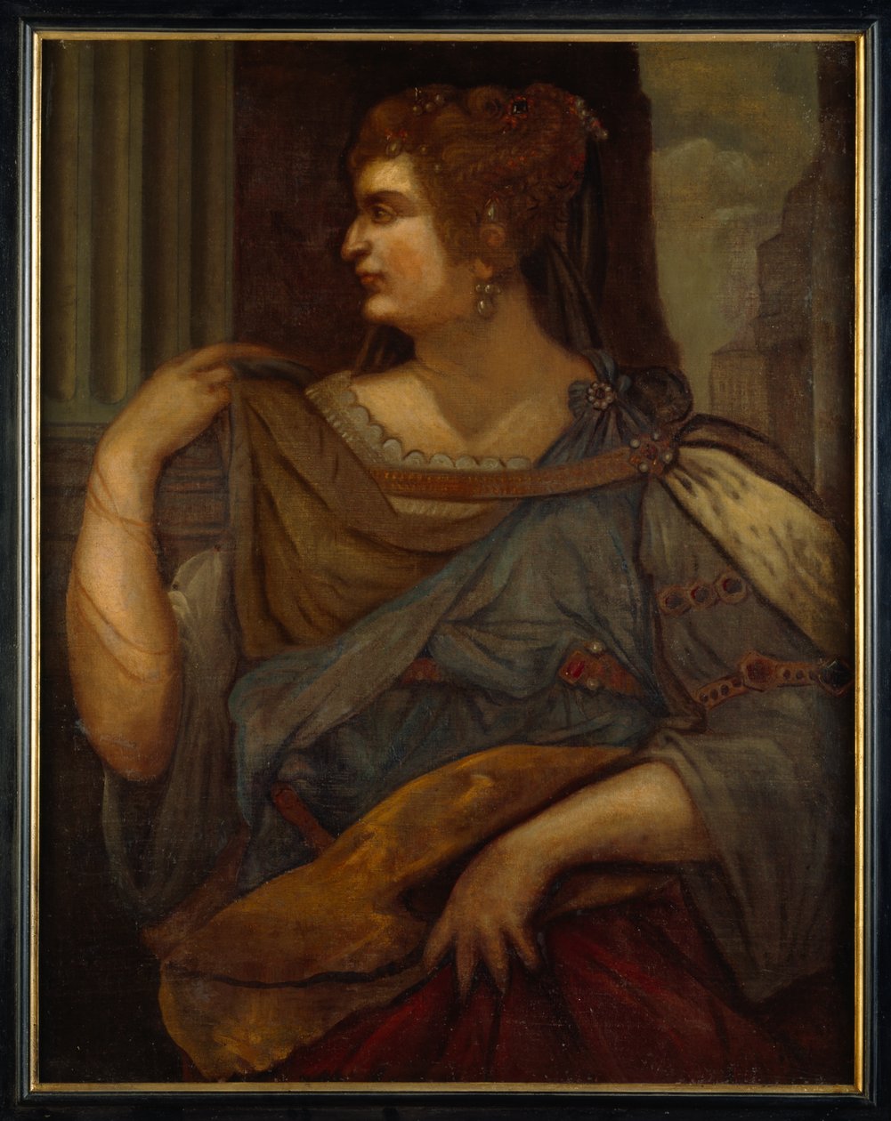 Domitia Longina (olie på lærred) af Aegidius (after) Sadeler or Saedeler