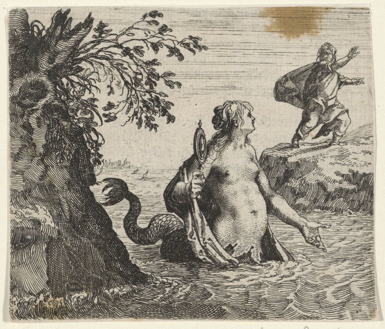 Havfruens fabel af Egidius  Sadeler (II)