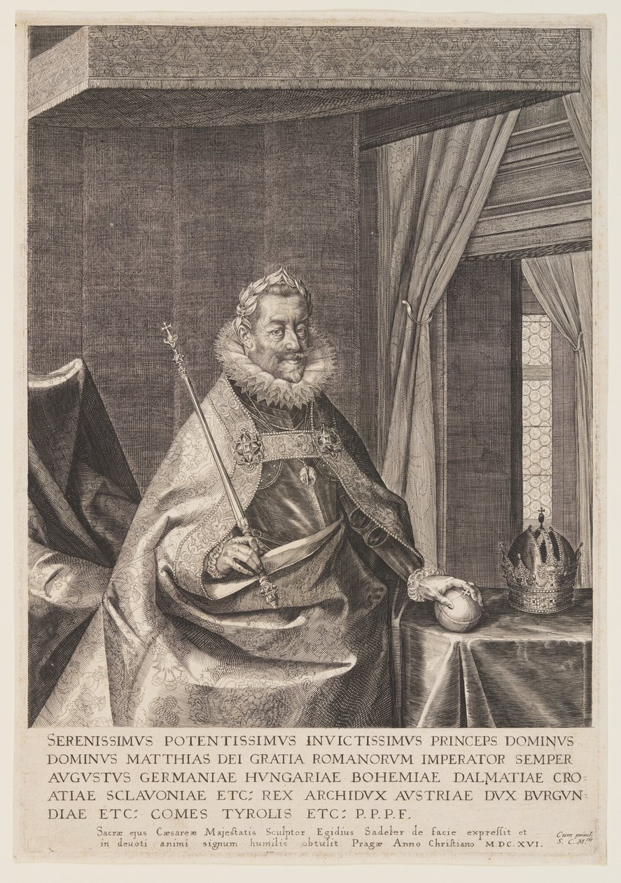 Kejser Matthias af Aegidius Sadeler II