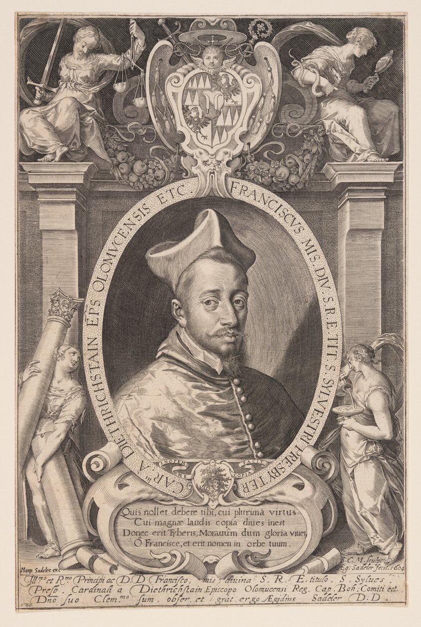 Franz von Dietrichstein, biskop af Olmütz af Aegidius Sadeler II