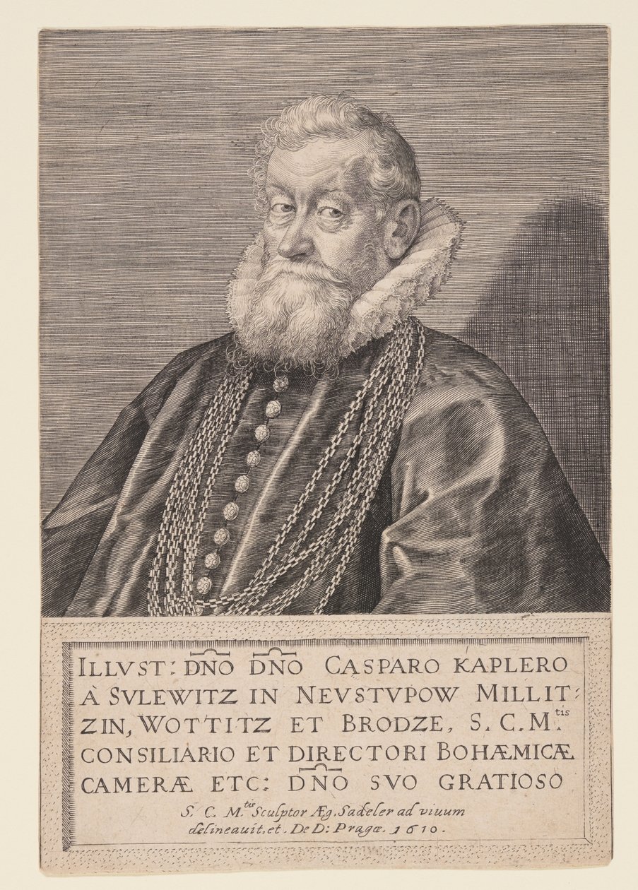 Gaspard Kaplir von Sulewitz, rådgiver for kejseren af Aegidius Sadeler II