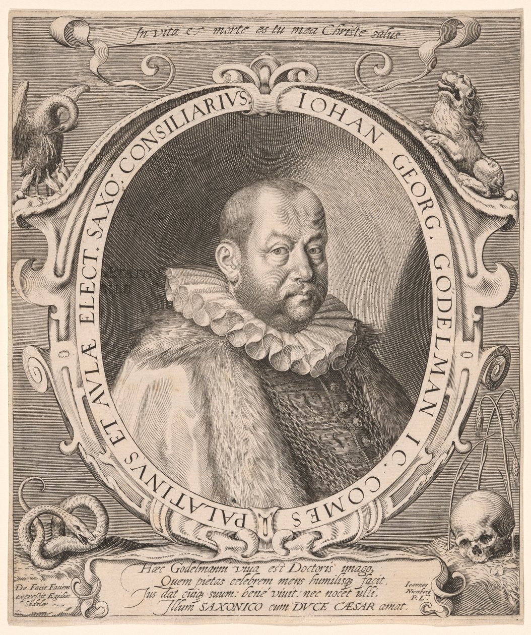 Johann Georg von Gödelmann, juraprofessor, diplomat af Aegidius Sadeler II