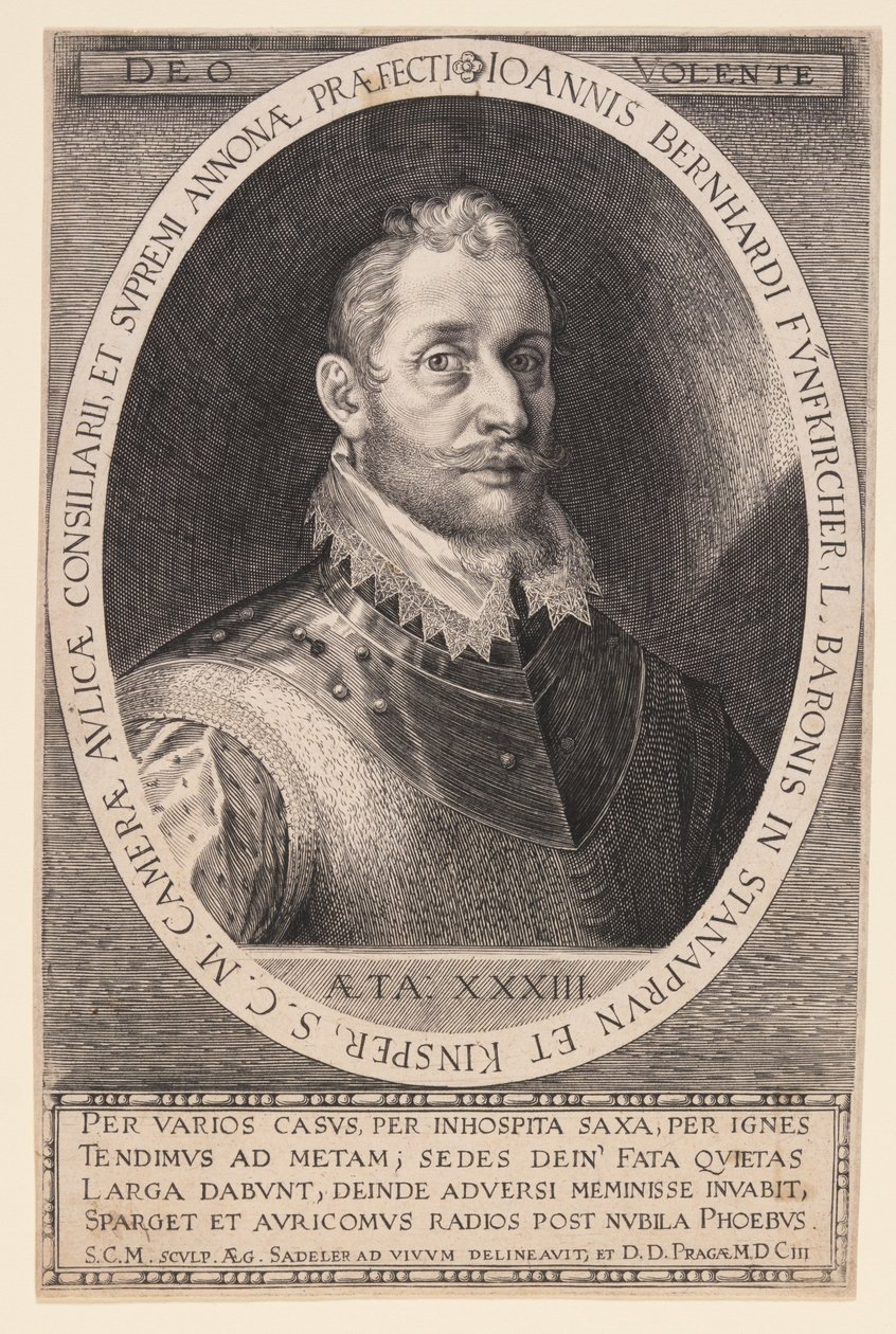 Johannes Bernhardt Fünfkircher, baron af Stanaprun af Aegidius Sadeler II