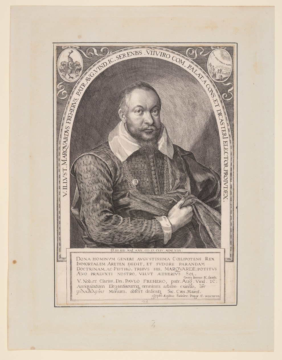 Marquard Freher, diplomat, historiker og jurist af Aegidius Sadeler II