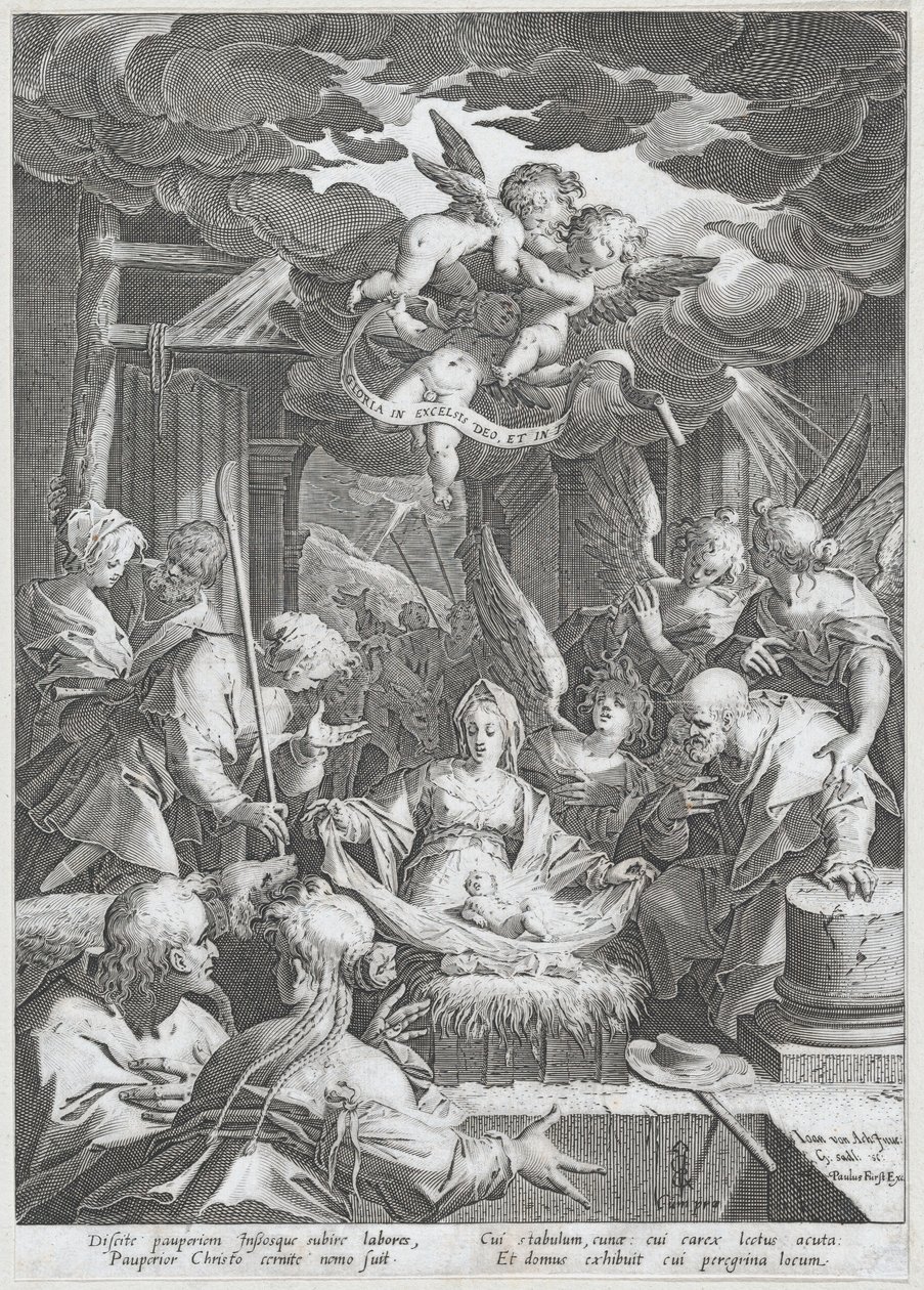 Fødsel, 1588. af Aegidius Sadeler II