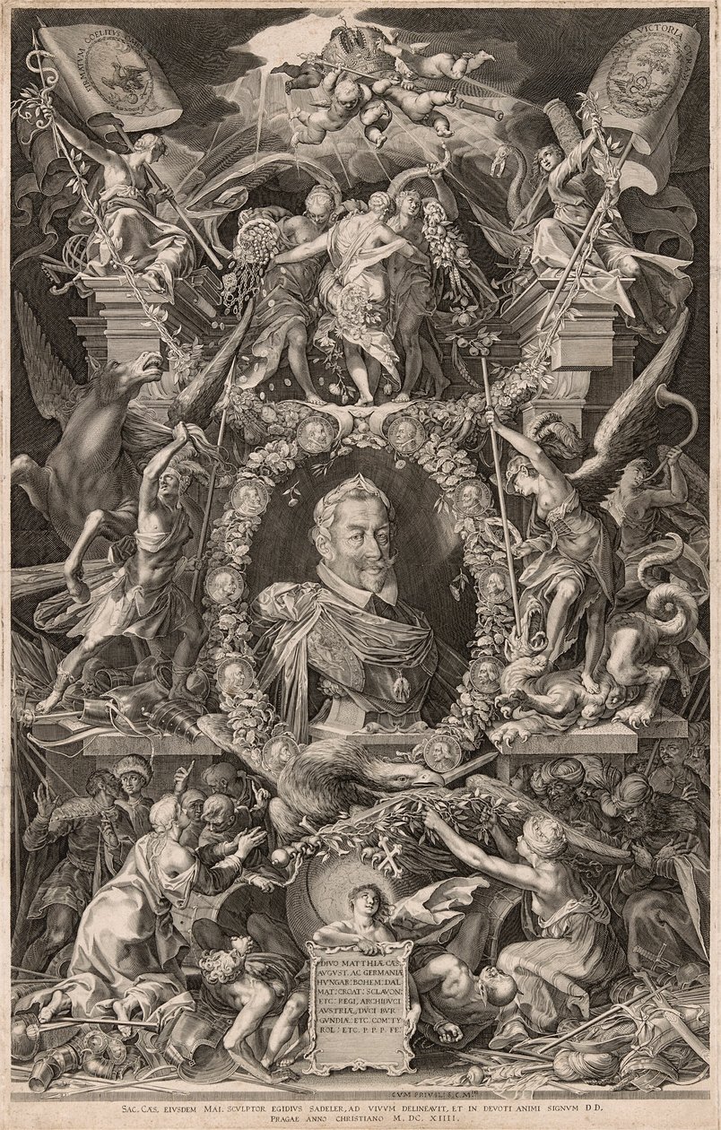 Portræt af kejser Matthias af Aegidius Sadeler II