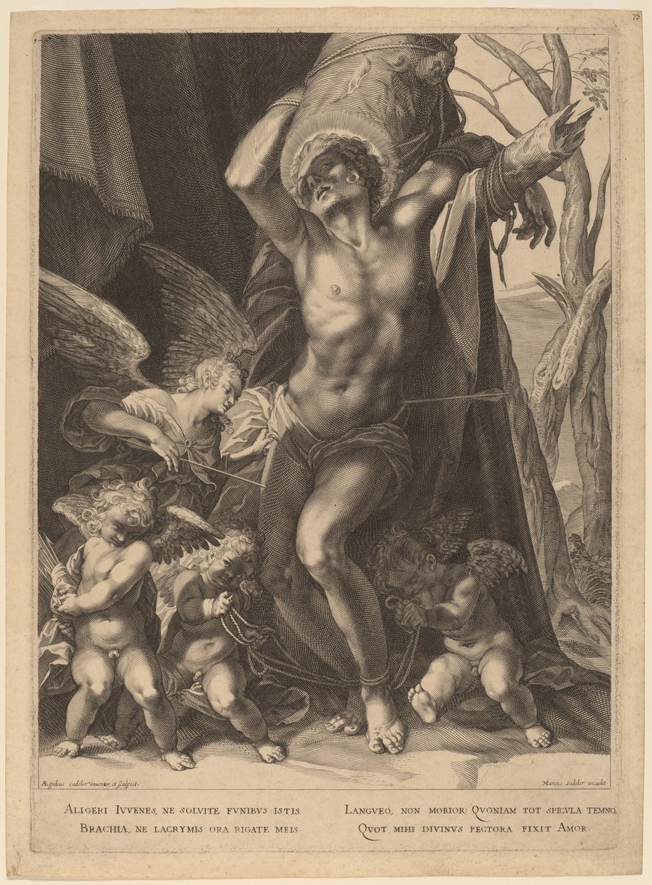 Sankt Sebastians martyrium af Aegidius Sadeler II