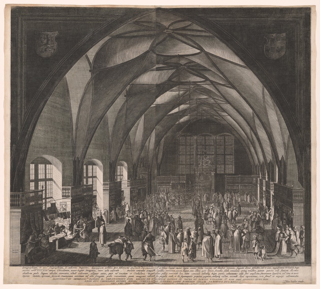 Vladislav-salen, Prags borg, den årlige messe af Aegidius Sadeler II