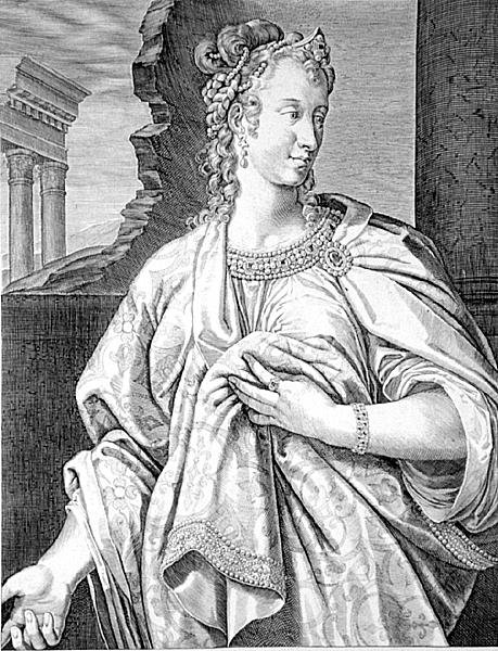 Aelia Petina Claudius kone (gravering) af Aegidius Sadeler or Saedeler