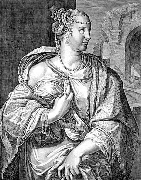 Lepida kone til Sergius Galba (gravering) af Aegidius Sadeler or Saedeler