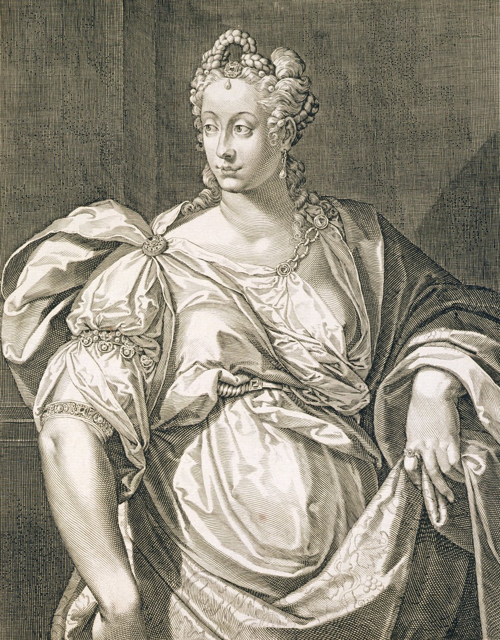 Livia Drusilla (ca. 55 f.Kr. - 29 e.Kr.) hustru til Octavian af Aegidius Sadeler or Saedeler