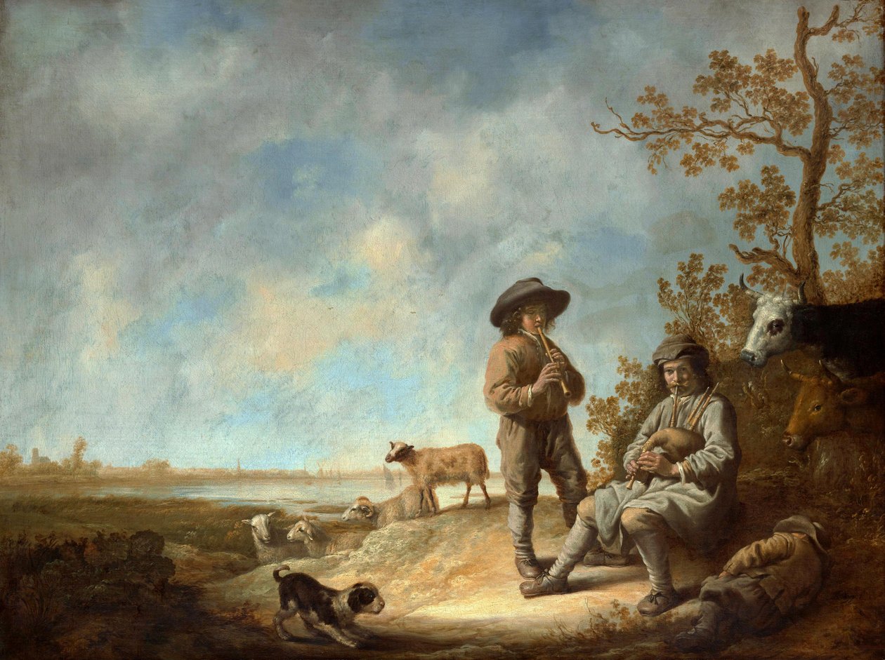 Piping Shepherds af Aelbert Cuyp