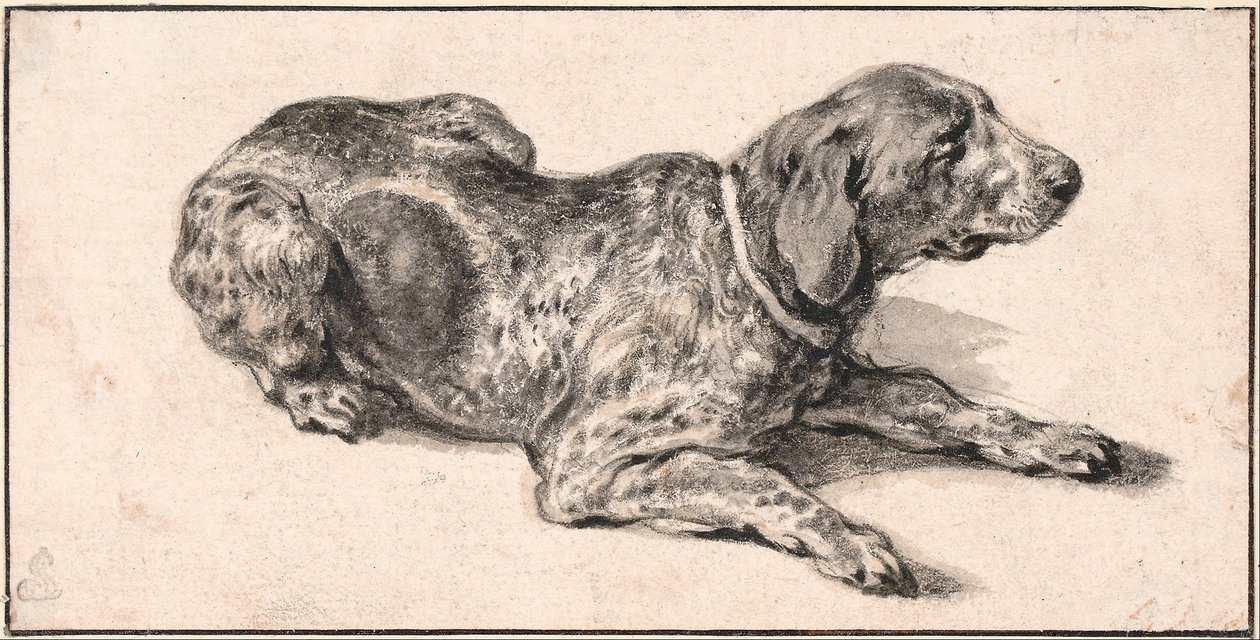Liggende hund af Aelbert Cuyp