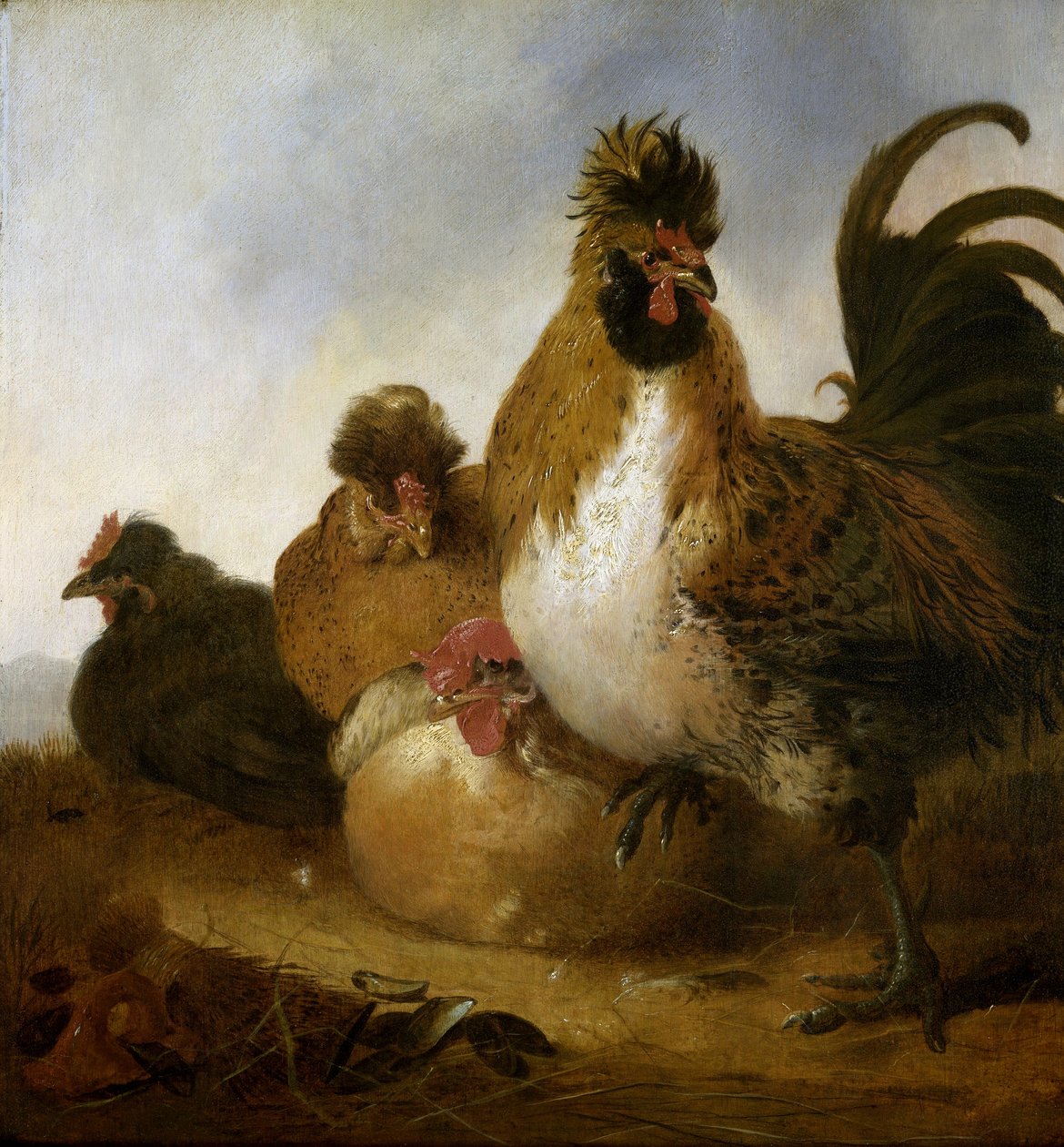 Hane og høns af Aelbert Cuyp