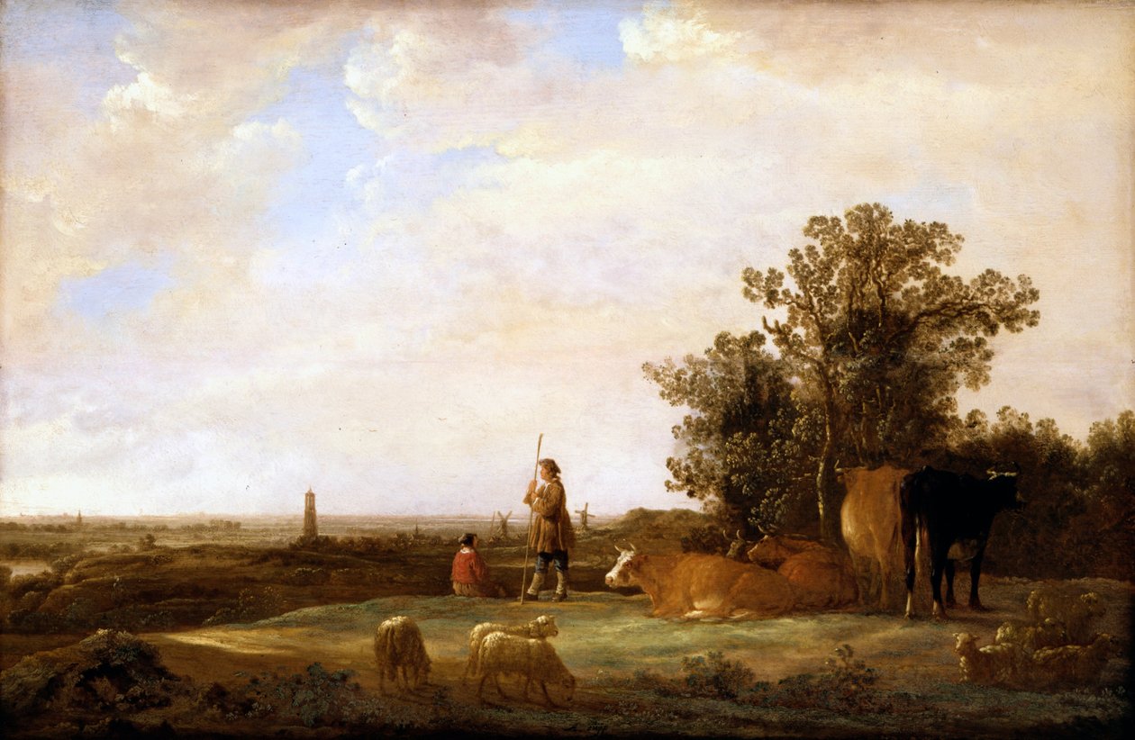 Udsigt på en slette af Aelbert Cuyp
