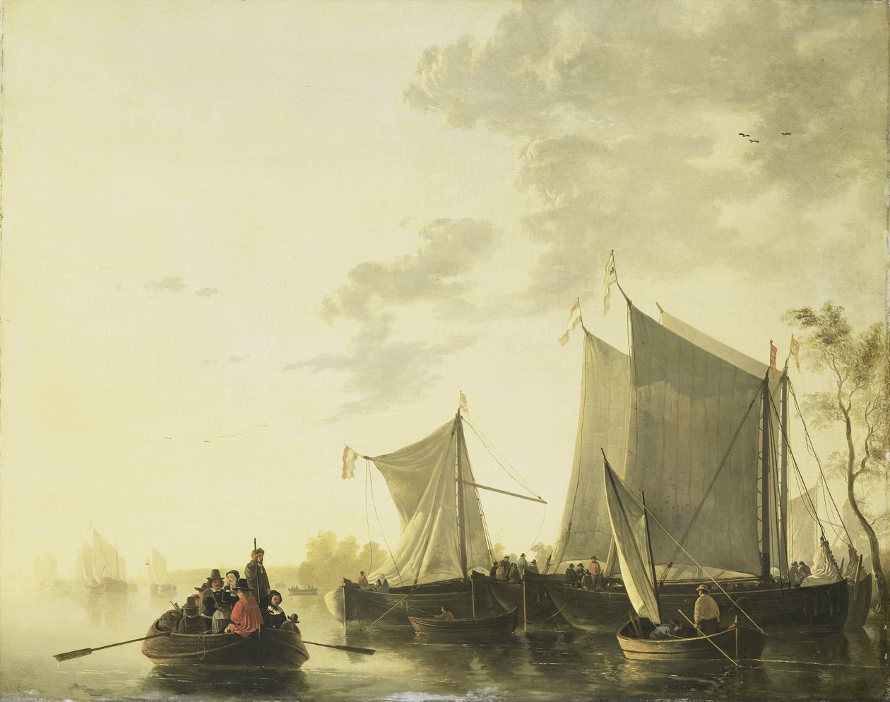 Udsigt over floden af Aelbert Cuyp (copy after)