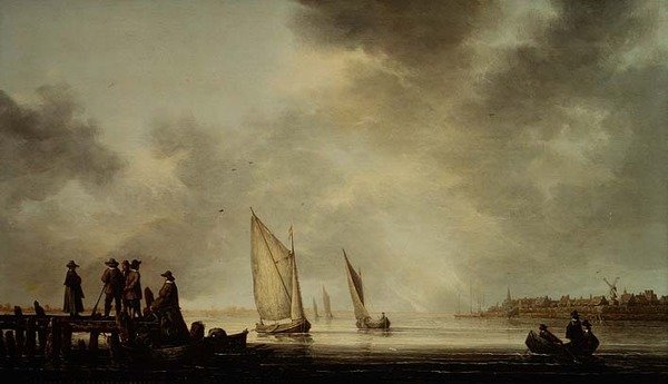 Et flodlandskab af Aelbert Cuyp