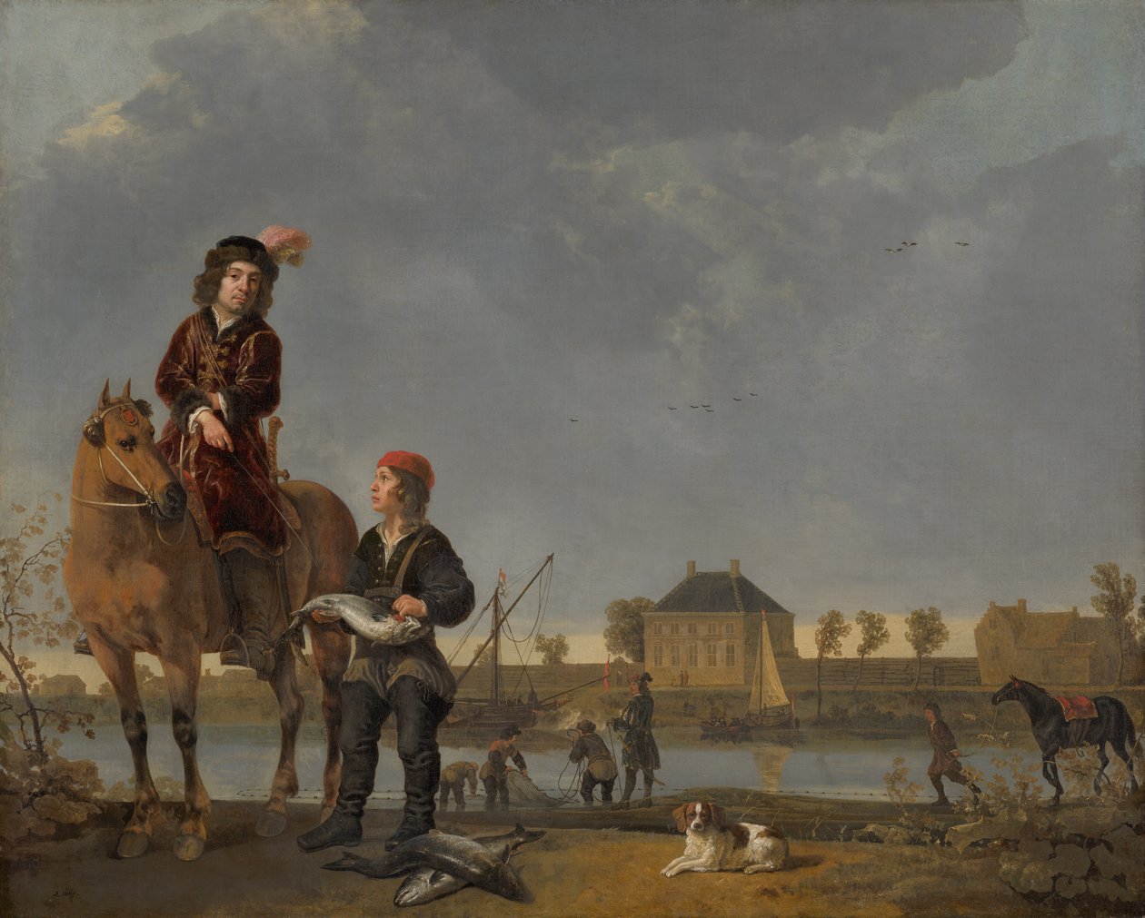 Rytterportræt af Pieter de Roovere af Aelbert Cuyp