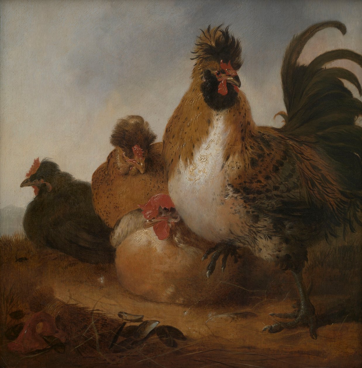 Hane og høns af Aelbert Cuyp