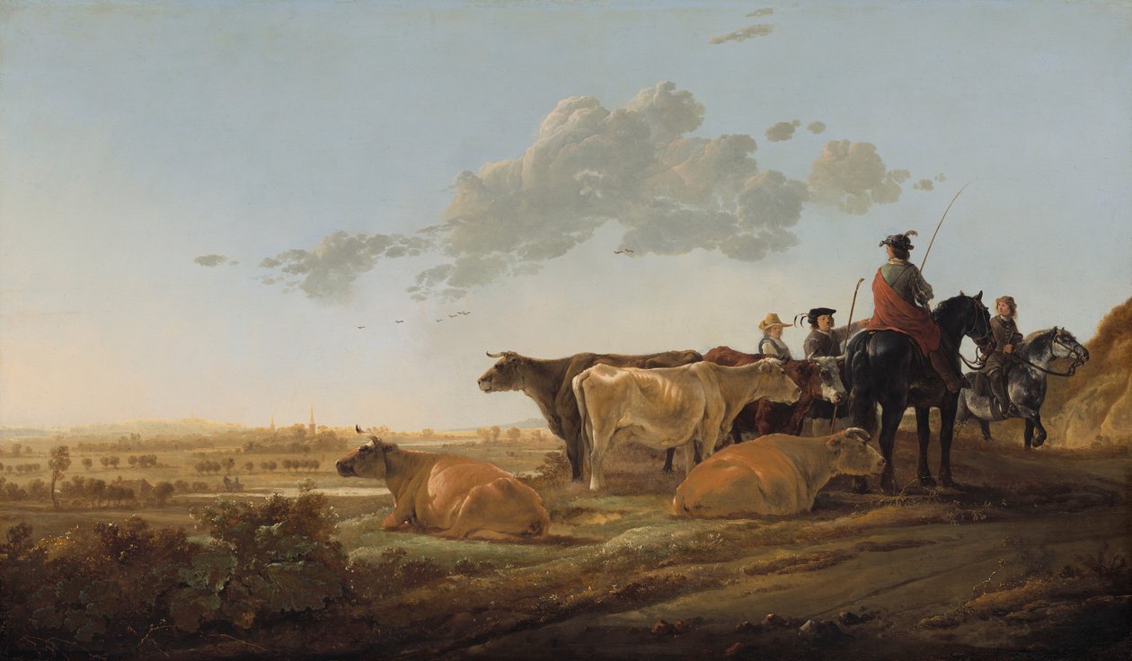Landskab med Hyrder af Aelbert Cuyp