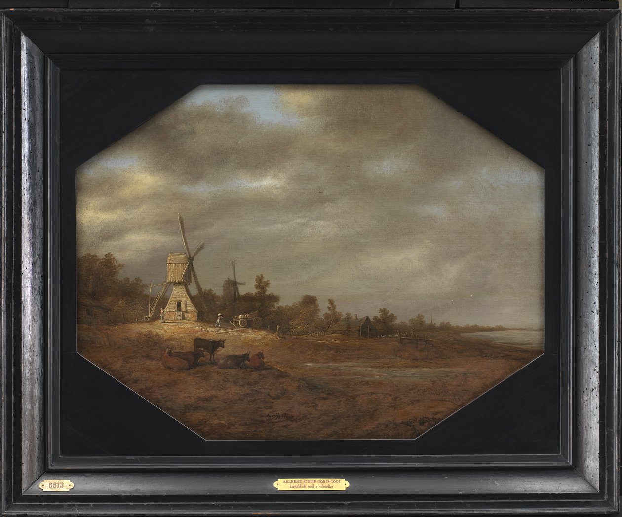 Landskab med vindmøller af Aelbert Cuyp