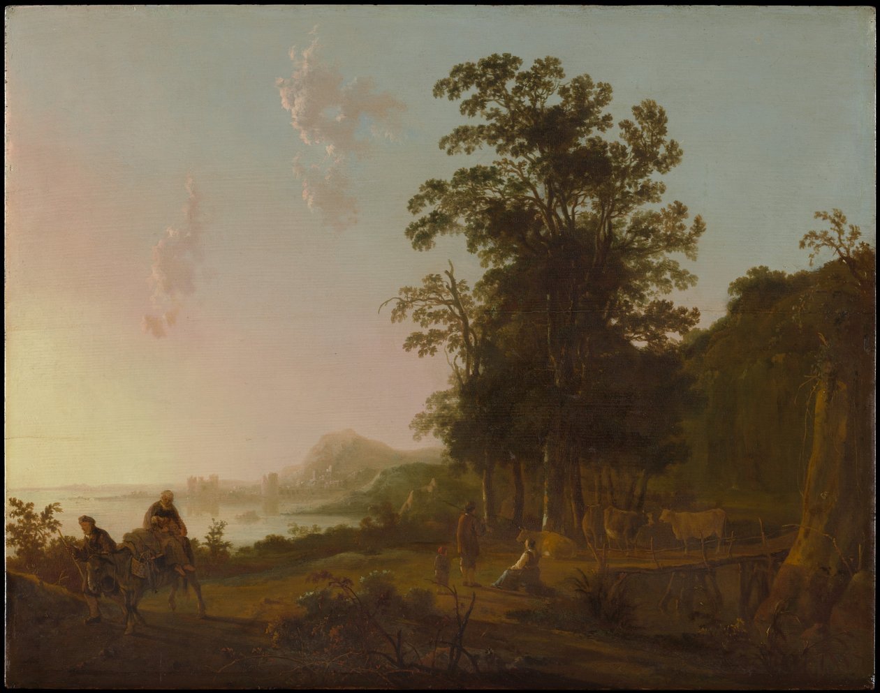 Landskab med flugten til Egypten af Aelbert Cuyp