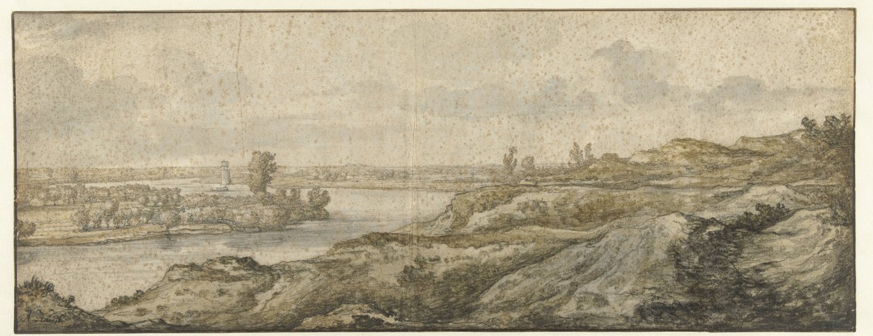 Landskab med en flod af Aelbert Cuyp