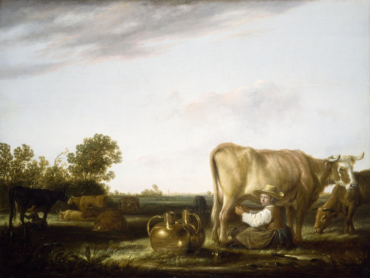 Malkning af køer af Aelbert Cuyp