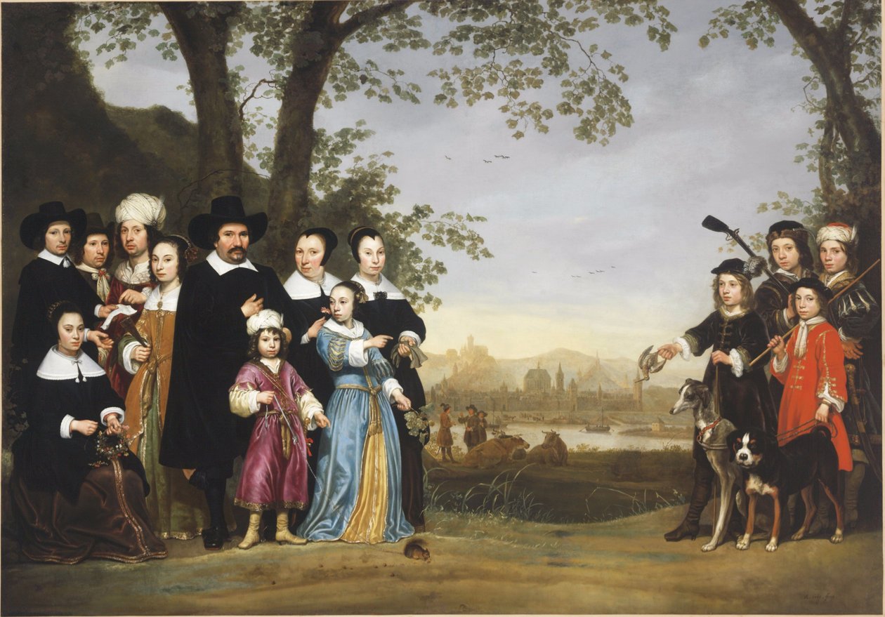 Portræt af familien Sam af Aelbert Cuyp