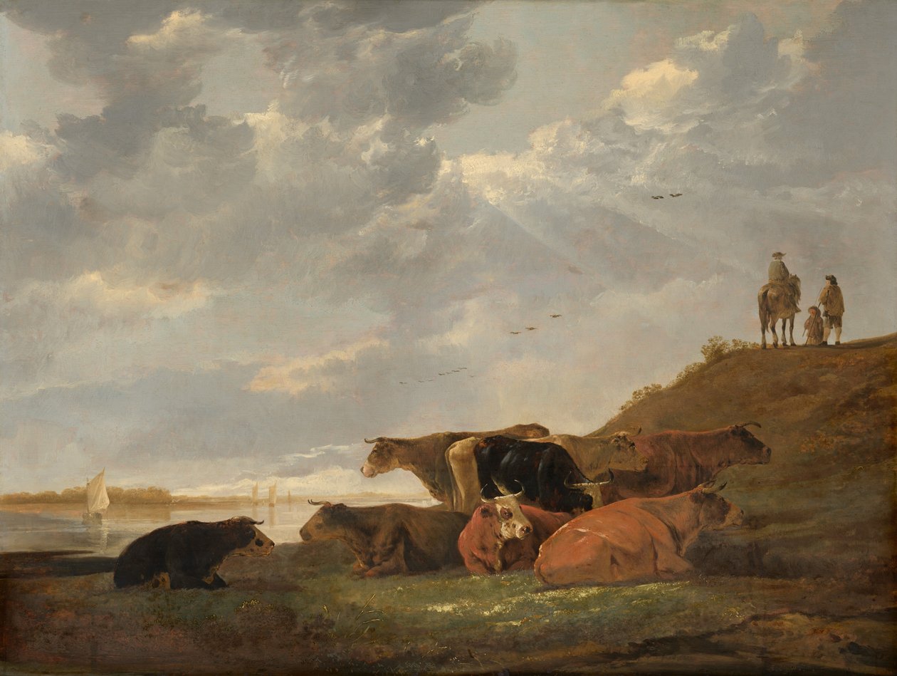 Flodlandskab med køer af Aelbert Cuyp