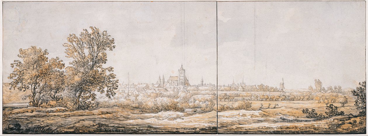 Udsigt over Arnhem fra syd, ca. 1645 af Aelbert Cuyp