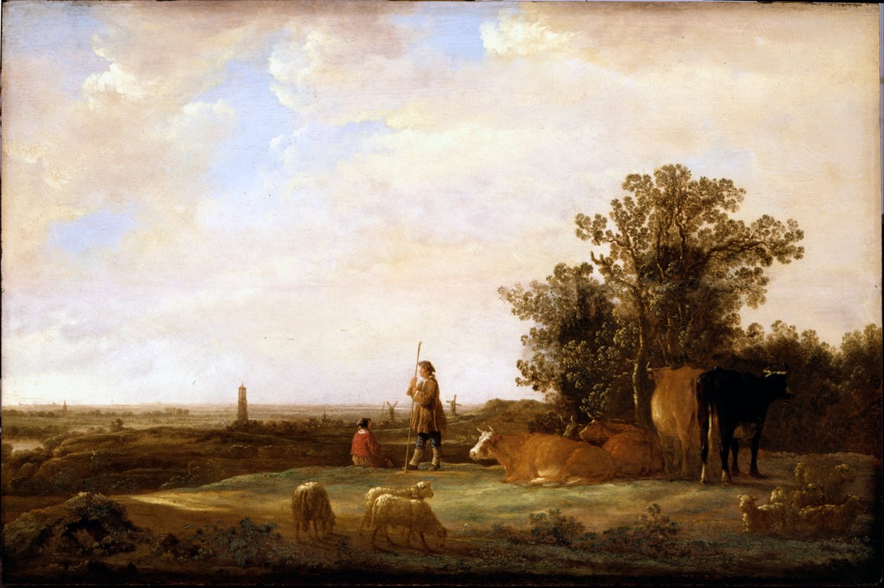 Udsigt på en slette af Aelbert Cuyp