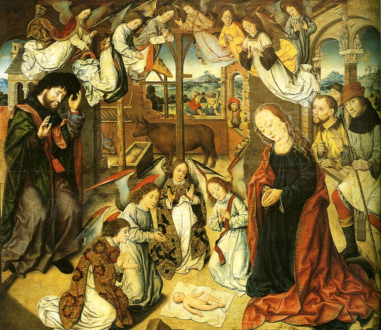 Hyrdernes tilbedelse, ca. 1500 af Aelbrecht Bouts