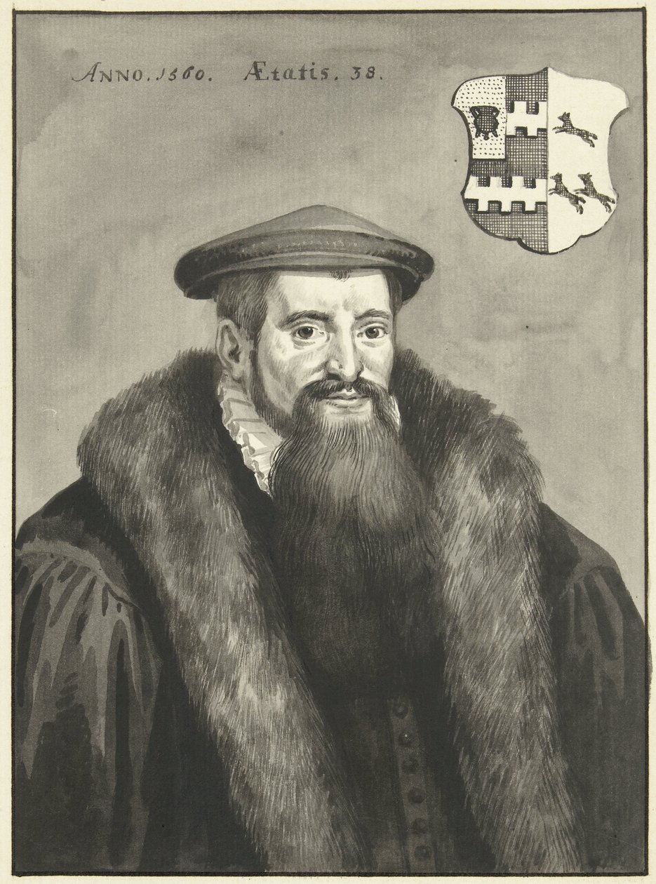 Portræt af Van Slingelandt af Aert Schouman