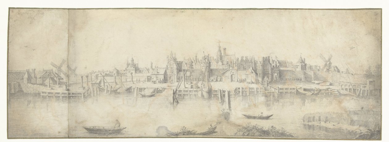 Udsigt over Gouda af Aert van Waes