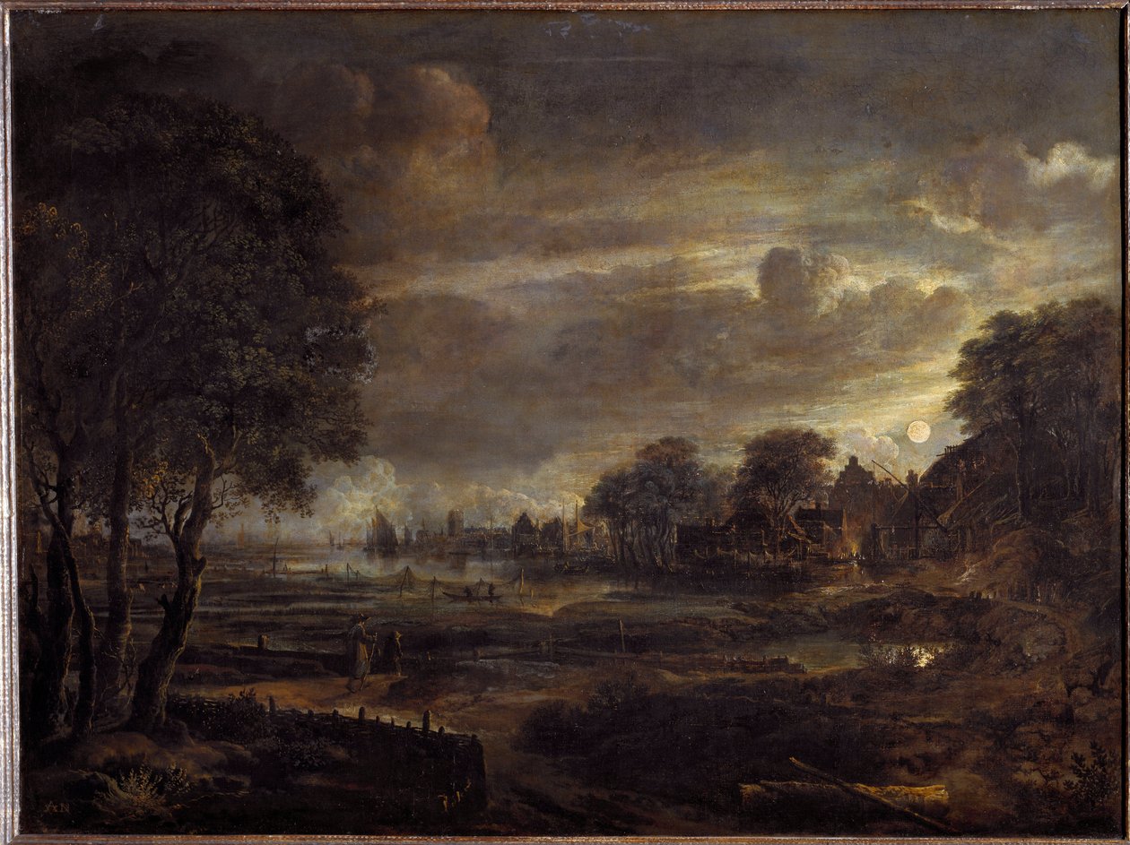Landskab i måneskin (maleri af Aert van der Neer