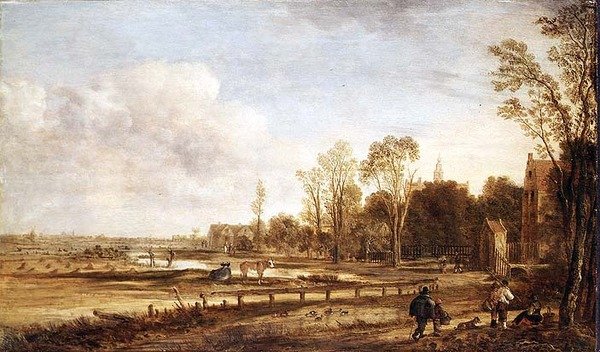 Landskab nær Haarlem af Aert van der Neer