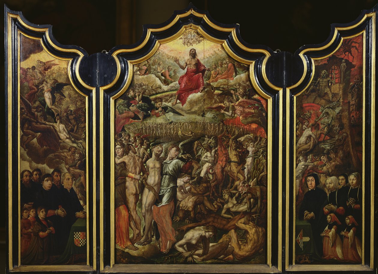 Triptykon om den sidste dom, 1555 af Aertgen Claesz van Leyden