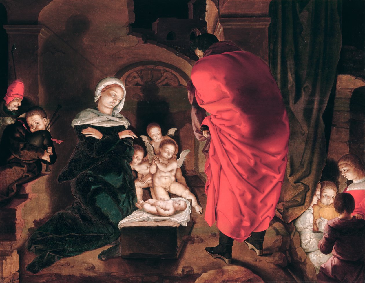 juleaften af Aertgen Claesz van Leyden