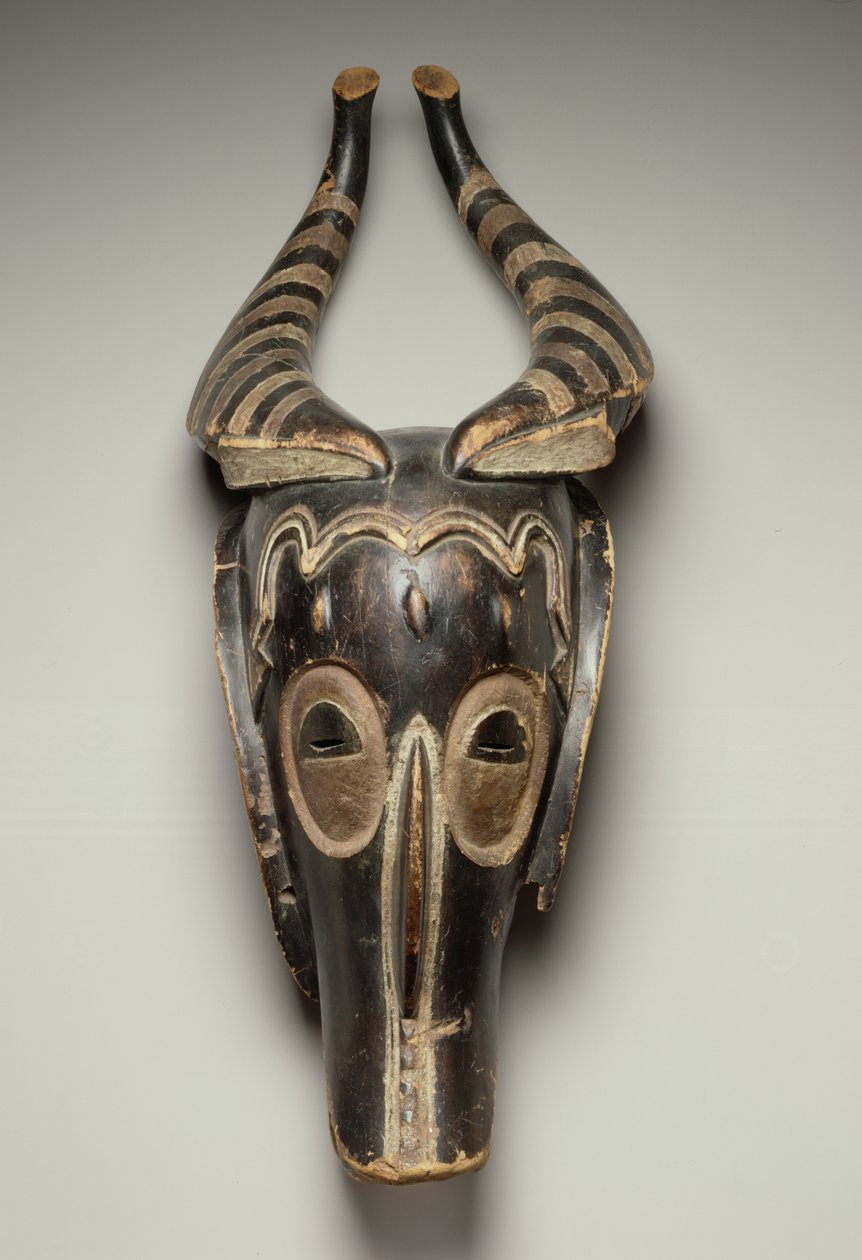 Zamle Antilope Mask, Guro Culture, Elfenbenskysten (træ med pigment) af African