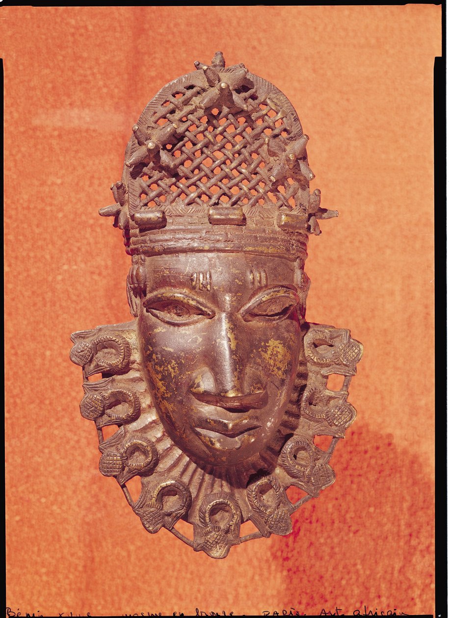 Maske, Benin (bronze) af African