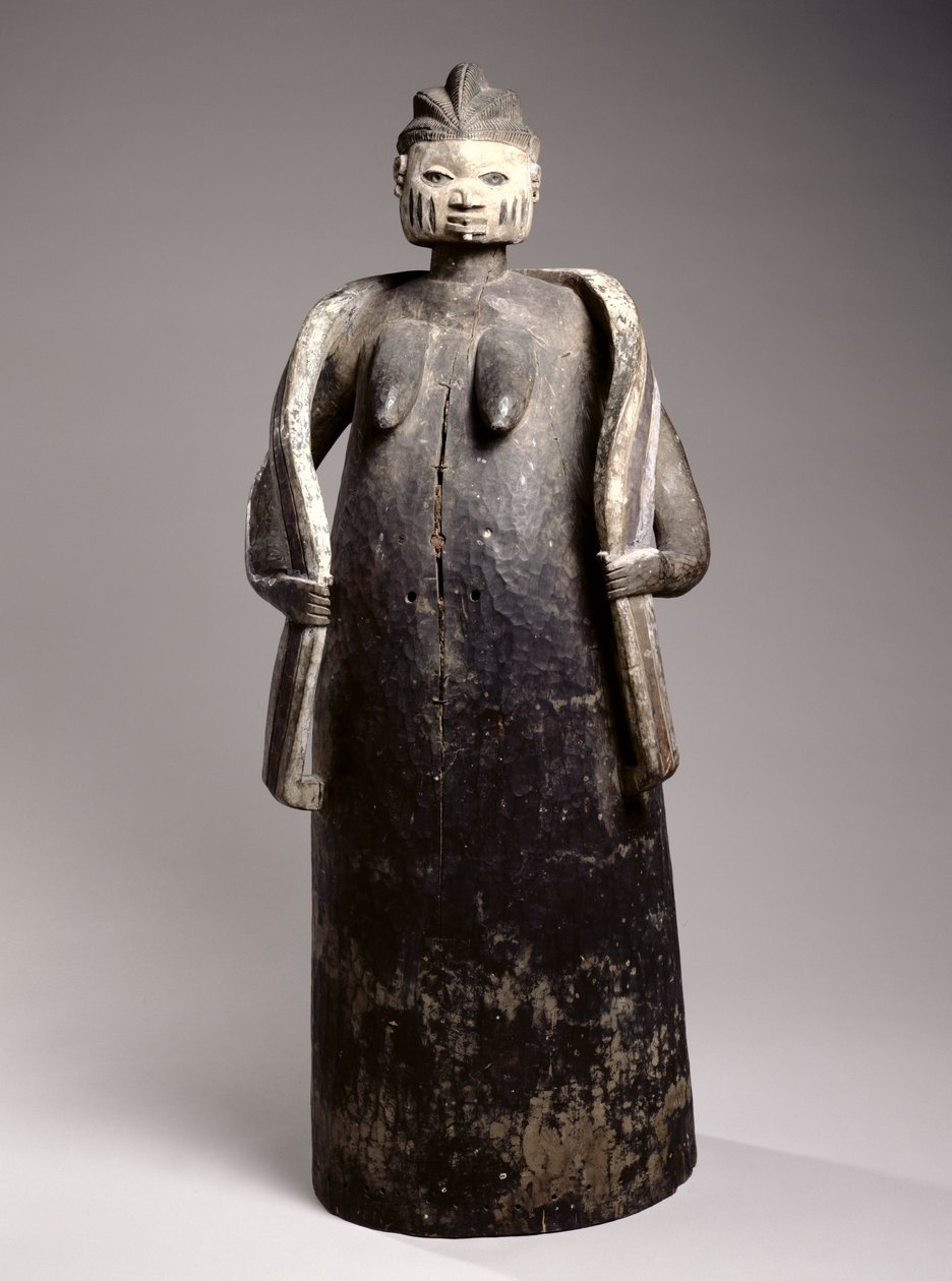 Gelede Body Mask, Yoruba Culture, Republikken Benin (malet træ) af African