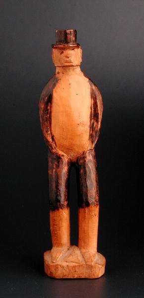 Stående figur af en europæisk mand, Sydøstafrika, slutningen af det 19. århundrede (træ) af African