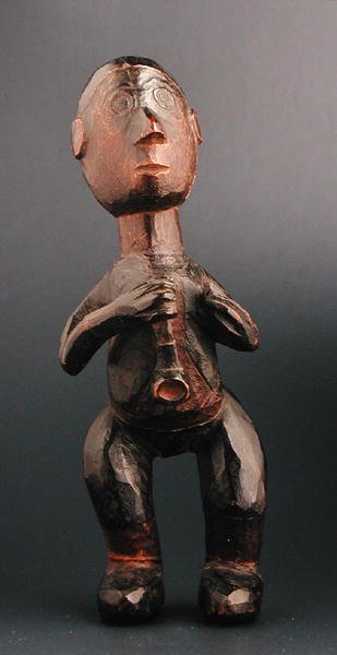 Stående figur af en europæisk mand, der holder en pibe, Sydøstafrika, slutningen af det 19. århundrede (træ) af African
