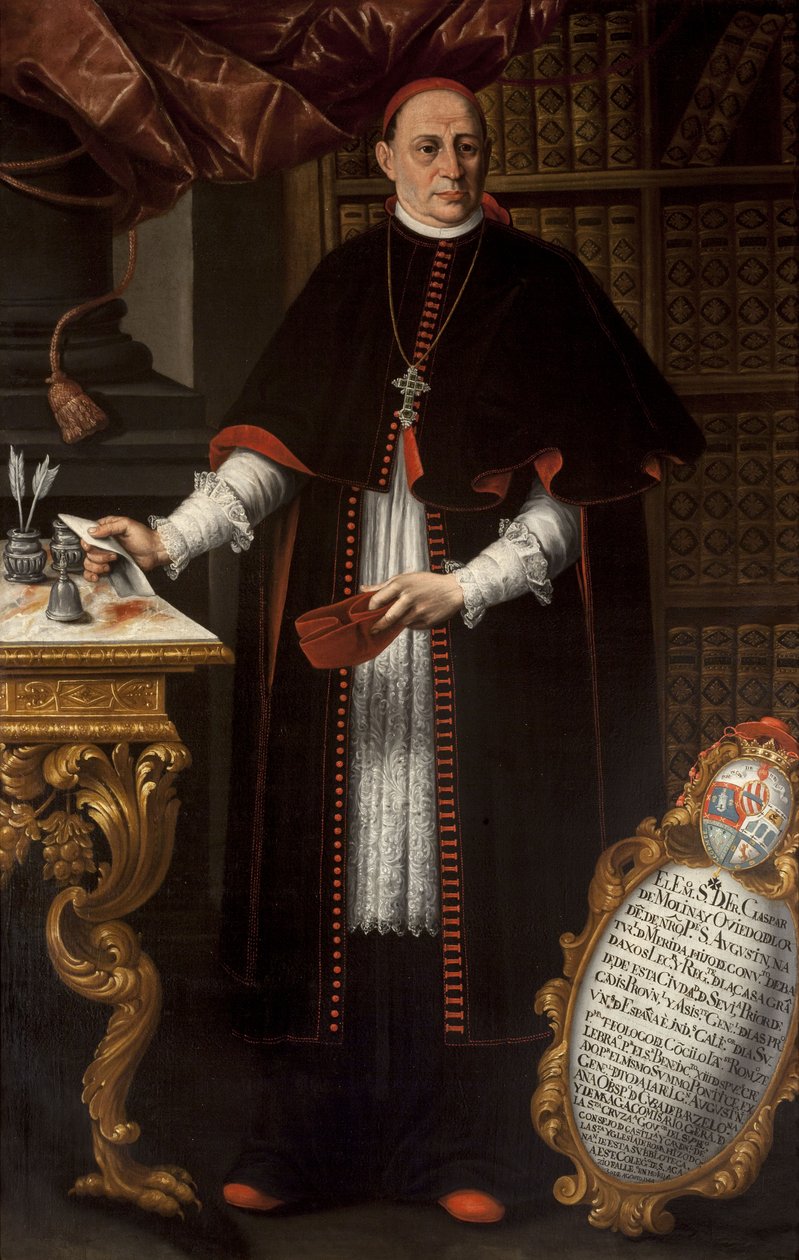 Kardinal Gaspar de Molina y Oviedo af After Alonso Miguel de Tovar
