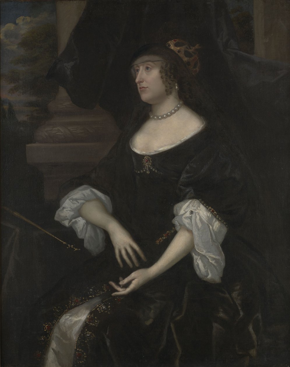 Portræt af Elizabeth Stuart, dronning af Bohemen (1596-1662) af After Gerard van Honthorst
