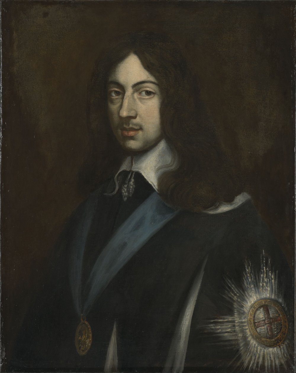 Portræt af kong Charles II af England, Skotland og Irland (1630-1685) af Jan van den Hoecke