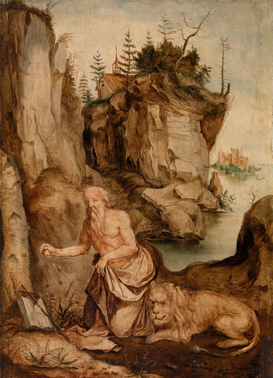 Sankt Hieronymus og løven af After Albrecht Dürer