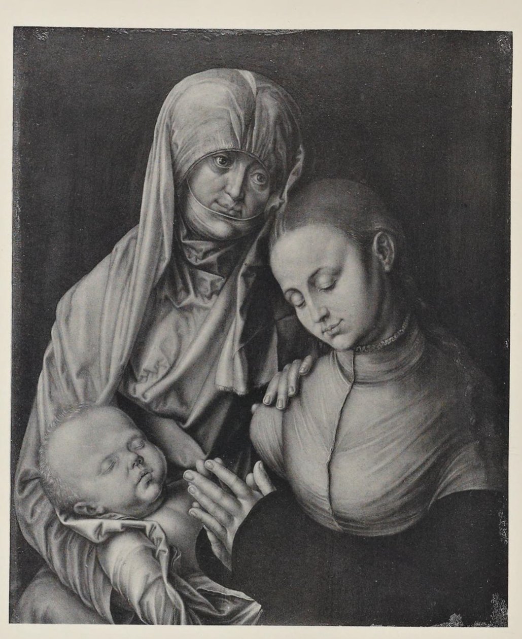 Jomfru og barn med Sankt Anna. af After Albrecht Dürer